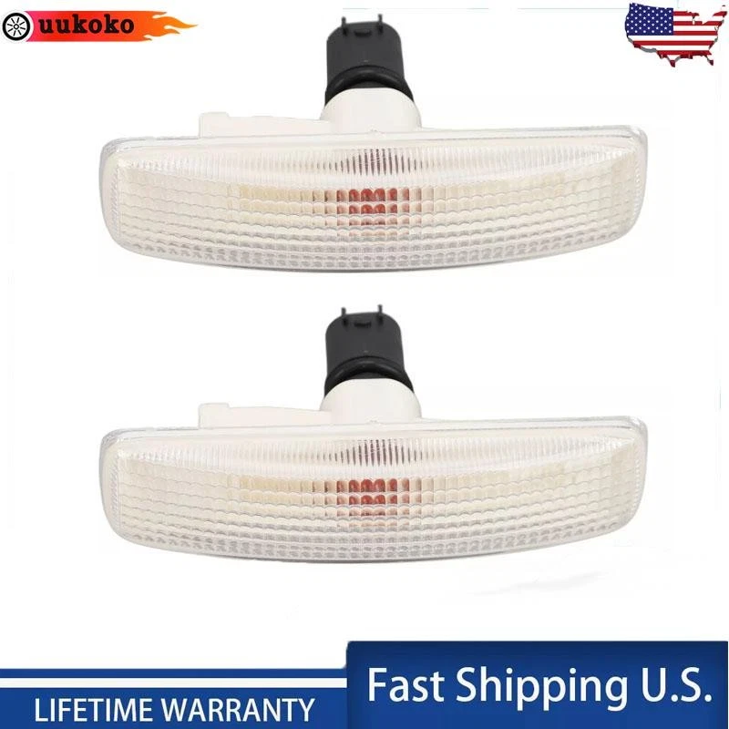Side Marker Turn Signal Light Assembly For Land Rover LR2 LR3 LR4 Range Sport 2x Foto 2 de 4