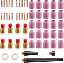 58 PCS TIG Welding Torch Kit 040" 1/8" Gas Lens Setup WP-9/20/25 Pink