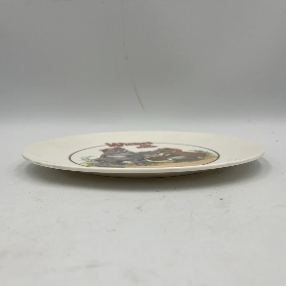 Star Wars Return of The Jedi 1983 "Wicket the Ewok" Melamine Child's Plate Foto 4 de 4