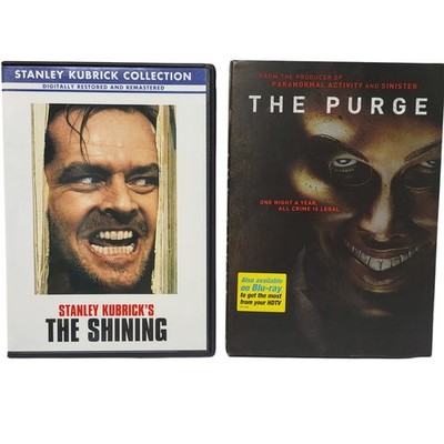 Horror DVD Bundle The Shining Stanley Kubrick & The Purge Ethan Hawke Rated R*