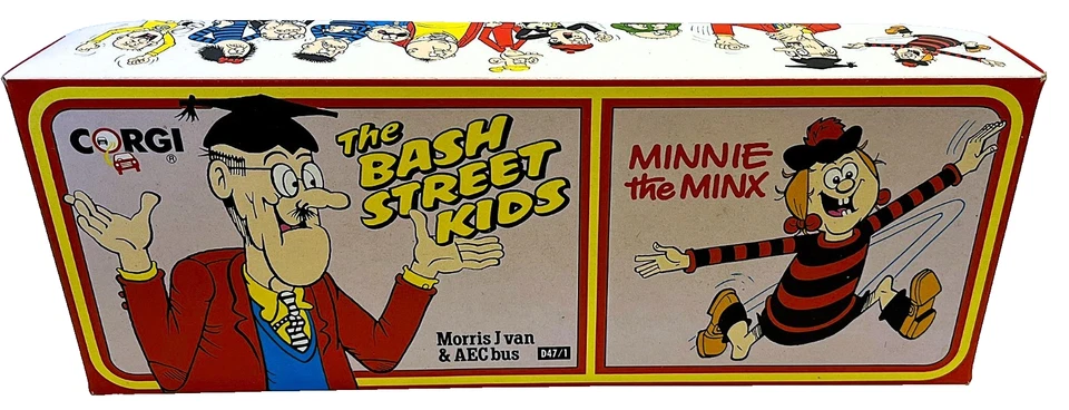 Corgi D47/1 Morris J Van & AEC - Bus Bash St Kids & Minnie The Minx Set - Boxed - Image 2 of 4