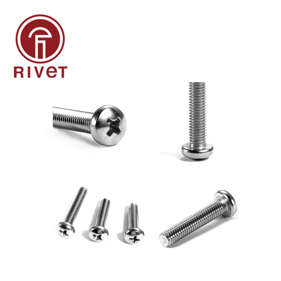 DIN 7045 304 Stainless Steel Screws Cross Recessed Pan Head M6 M8 M10 - second product detail image