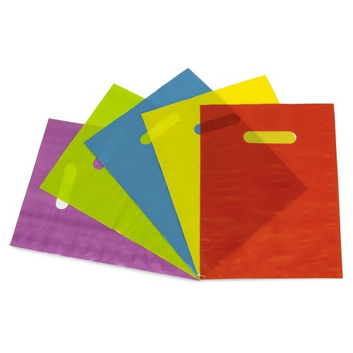 Merchandise Bags - 9x12 Inch 100 Pack Plastic Bags for Small Business, Multi ...