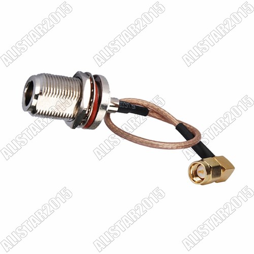 N żeński O-ring grodziowy do męskiego kąta prostego RA RG316 RF Pigtail Kabel 30cm - Zdjęcie 2 z 4