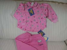 RARE Vintage Oshkosh BGosh CATS Print Sweatshirt Pants SET 4T Pink NWT Kitten C1