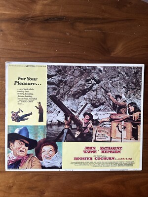 1975 ROOSTER COGBURN John Wayne Katharine Hepburn LOBBY CARD #8