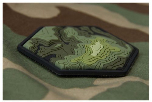 Morale Patch Milspec Monkey MSM Topo Map 1 V1 / Topographic Map - FOREST - NEW! - Picture 3 of 8