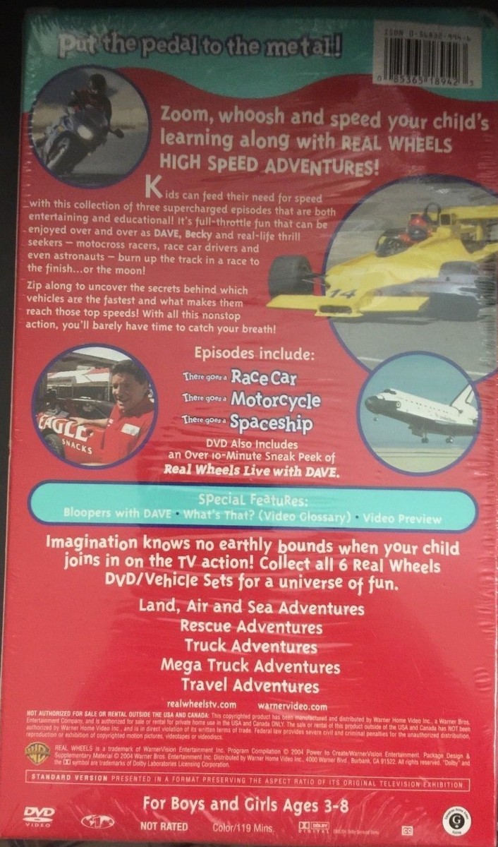 Real Wheels, High Speed Adventures (DVD 2004) with 1/64th Scale
