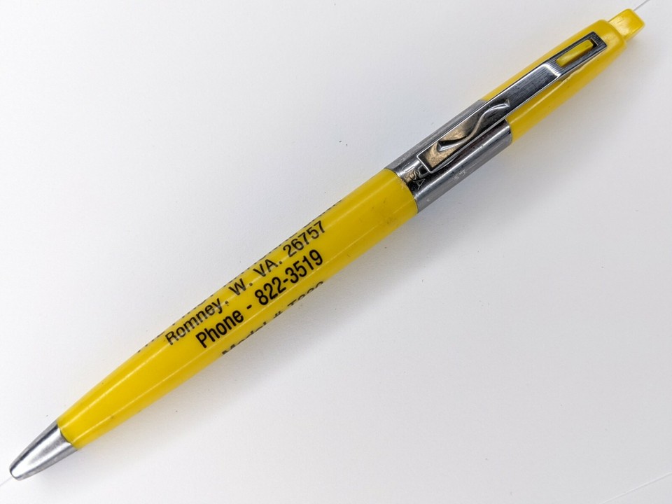 c1970s-80s Romney West Virginia First National Bank Scripto Promo Pen ...