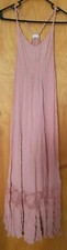 Skylar & Jade Maxi Dress Pink Womens SMALL Long Strap New