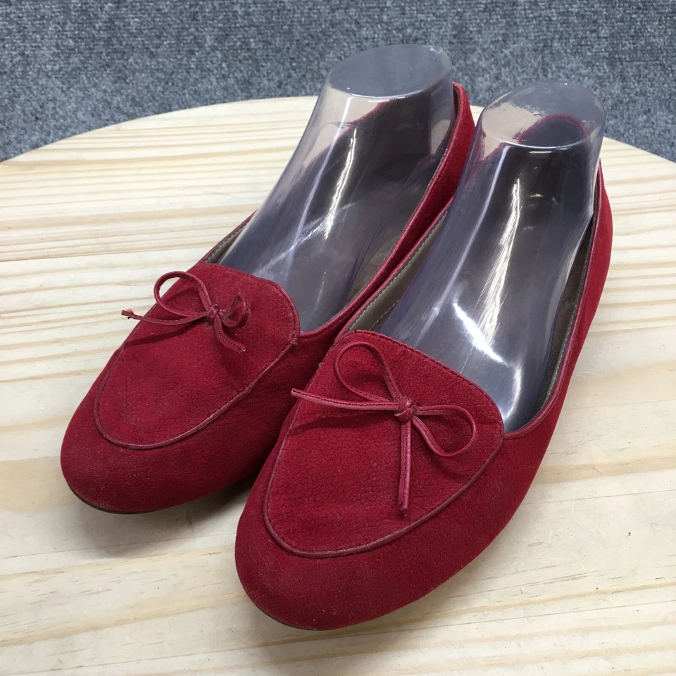 Aerosoles Shoes Womens 10 M Feel Good Loafer Flats Red Bow Casual Low Top - Image 3 of 4