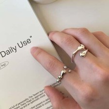 Raindrop Adjustable Ring 925 Silver