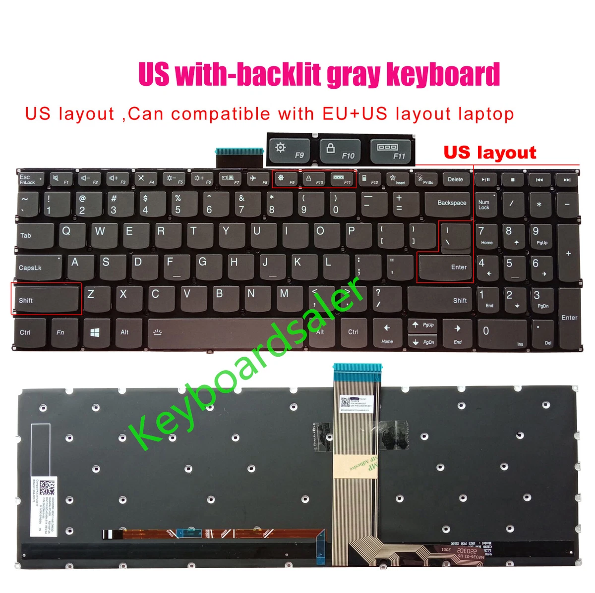 Keyboard light lenovo ideapad deals