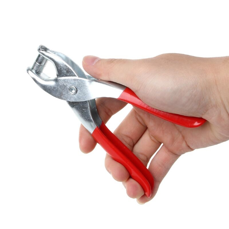 Heavy Duty Eyelet Grommet Plier with 100Pcs Eyelets Grommets for