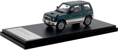 Hi Story 1/43 MITSUBISHI PAJERO MINI VR-II (1994) Green Silver