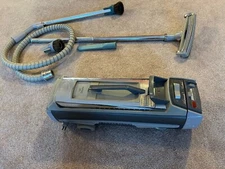Vtg Electrolux Silverado Deluxe Model 1505 Canister Vacuum w/ Hose & Attachments