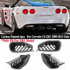 For Corvette C6 ZR1 2009-2013 Carbon Front Side Fender Vent Cover Intake Duct