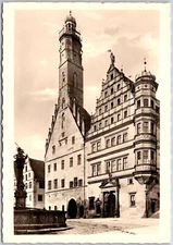 Rothenburg / Tauber Rathaus Germany Real Photo RPPC Postcard