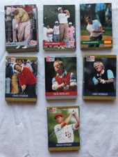 1991 1992 PGA Trading Cards- Jack Nicklaus, John Daly, Tom Watson, Payne Stewart