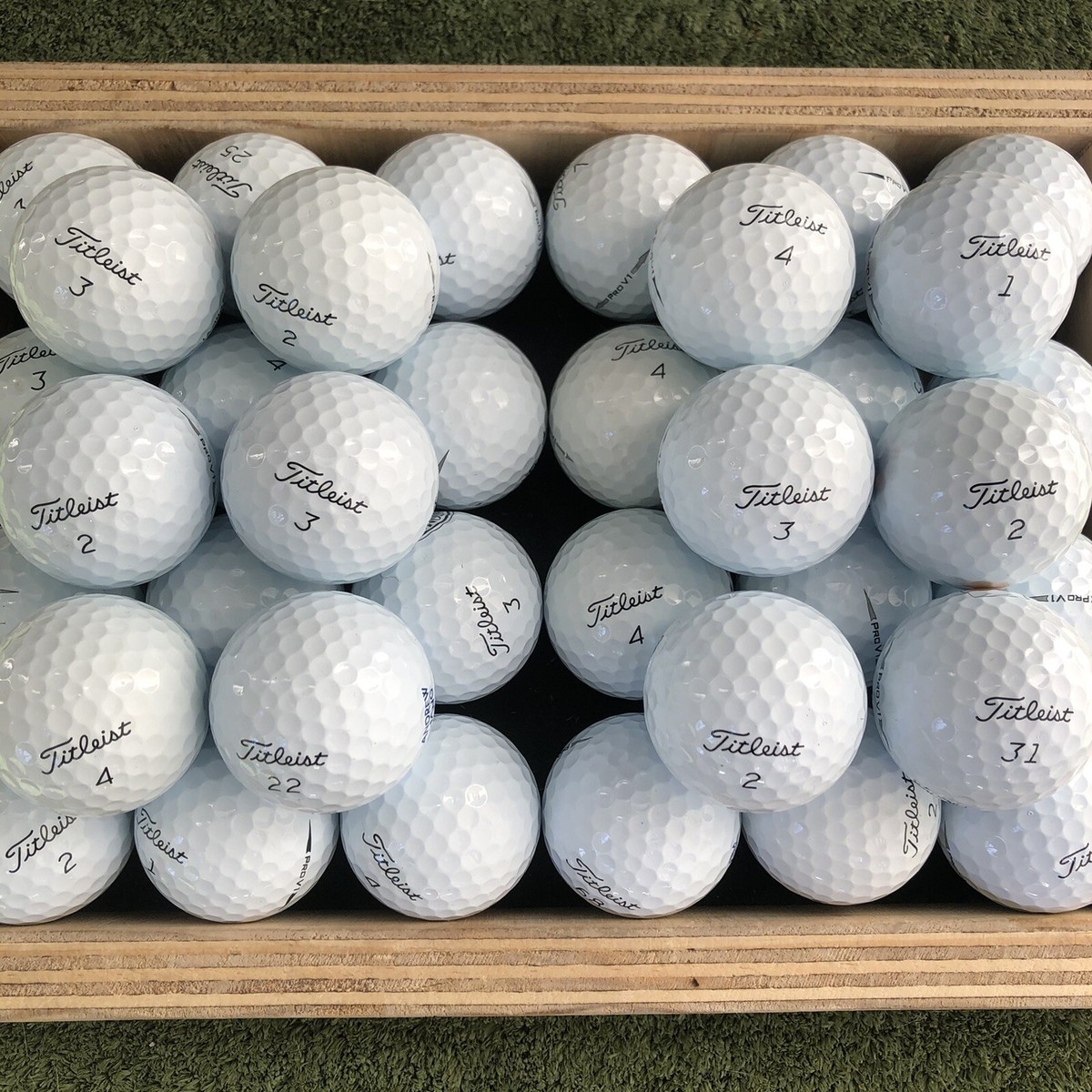 Douzaine De Balles De Golf Titleist Pro V1 - Grade 4A, Blanches, D'occasion
