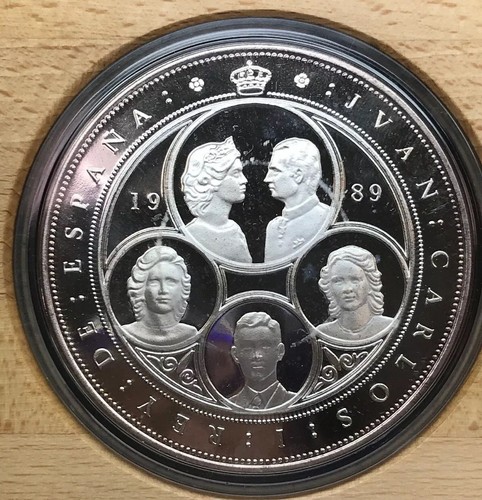 1989 Spain 500th Anniversary Discovery Of The Americas 7 Coin Silver Pesetas Set - Picture 3 of 14