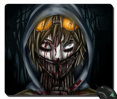 Ticci Toby Scary Face mousepad lock edge - 第 1/3 張圖片