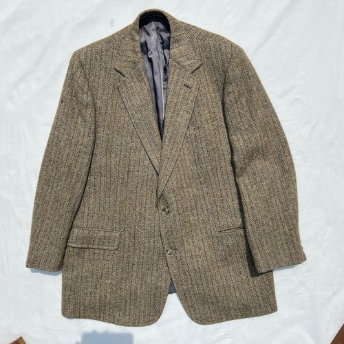 J Press Donegal Mist Tweed Sport Mantel 42 L handgewebt Kaschmir Kind Mohair USA - Bild 2 von 24