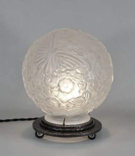HANOTS : French 1930 art deco lamp ................ daum muller degué era France - Picture 3 of 10