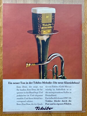 Tchibo Kaffee Gold-Mocca 60s retro Original 1963 Vintage Advert Werbung Reklame