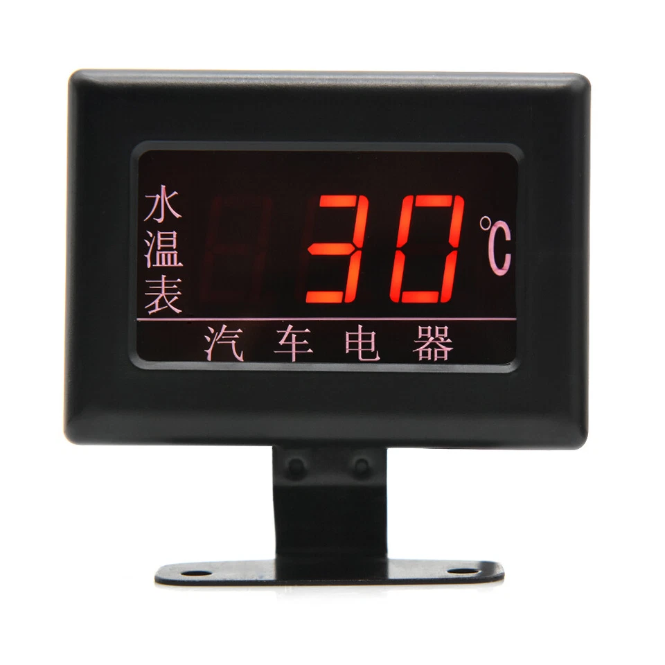 Universal Digital Water Temperature Gauge Meter +10mm Temp Sensor for Car Engine - Imagem 4 de 4
