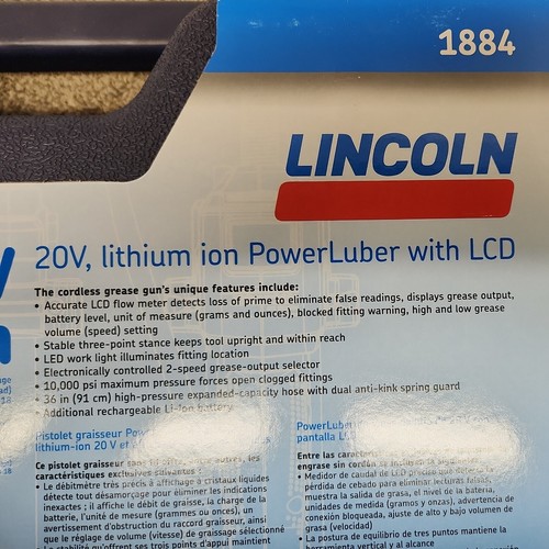 Lincoln•Modell•1884•20Volt Akku-Fettpresse mit zwei Akkus•Kostenloser Versand•Neu! - Bild 5 von 6