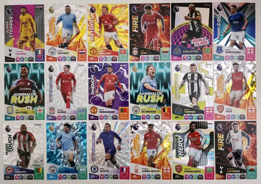 2025 EPL Panini Adrenalyn XL Foil Insert Cards 20% Off  