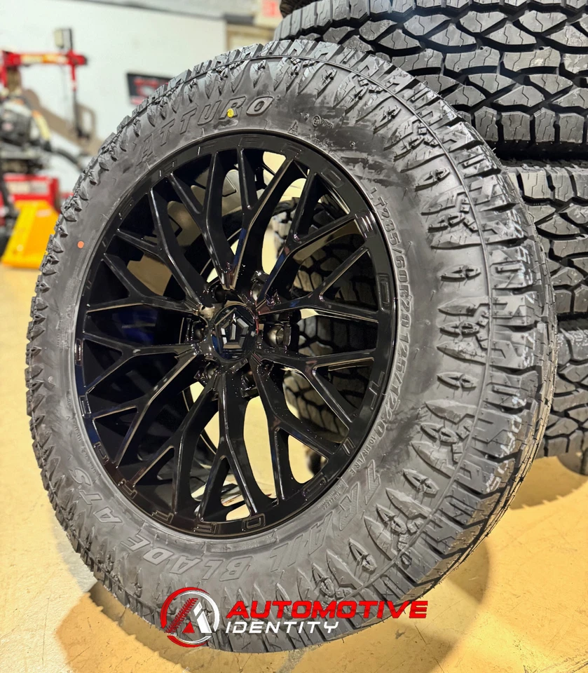 Llantas 20x9 TIS 566B Atturo 28560R20 33,5" neumáticos AT 6x135 Ford F150 Lightning Foto 2 de 4