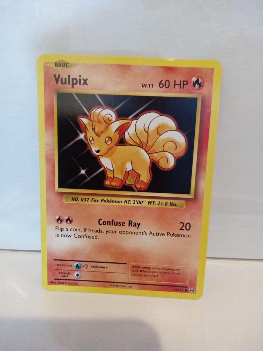 2016 Vulpix Basic HP60 Fire #14/108 Pokemon 2016 Card | eBay