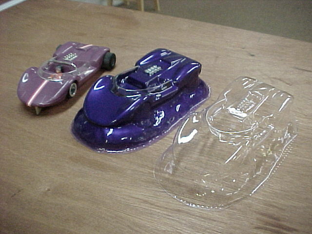 ミニカー cheater side1:32 COX vintage slotcar 1/32 scale Vintage little Cox Cucaracha clear slot