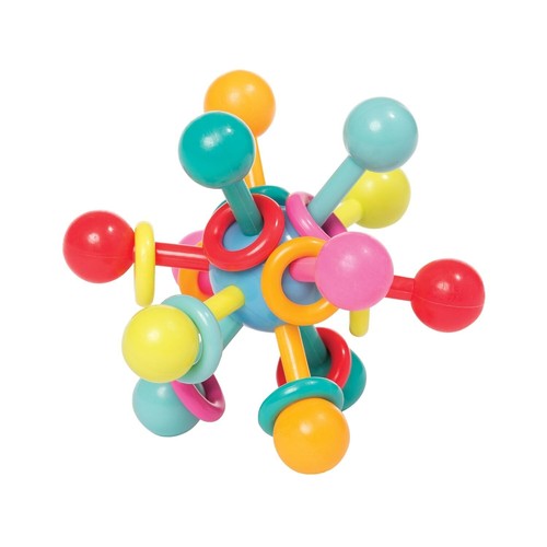 Manhattan Toy Atom Rattle & Teether Grasping Activity Baby Toy NWOT