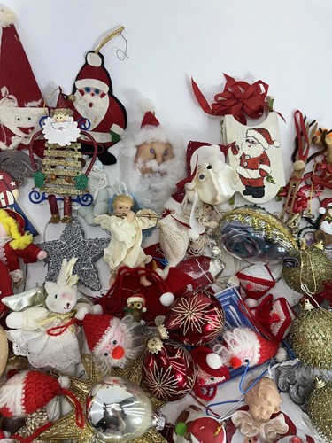 Riesiges Konvolut Vintage und moderner Weihnachtsschmuck klein-mittelgroß Baumschmuck - Bild 5 von 15