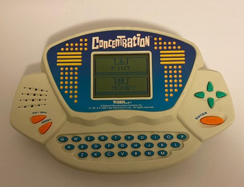 RARE 1999 TIGER ELECTRONICS HAND-HELD CONCENTRATION TRAVEL GAME w/CARTRIDGE HTF! - Picture 8 of 22