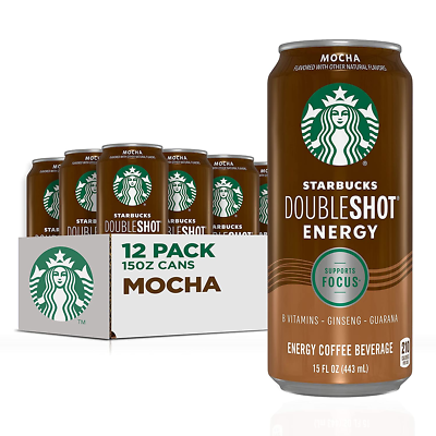 Starbucks Doubleshot Energy Espresso Coffee Mocha15 Oz Cans 12