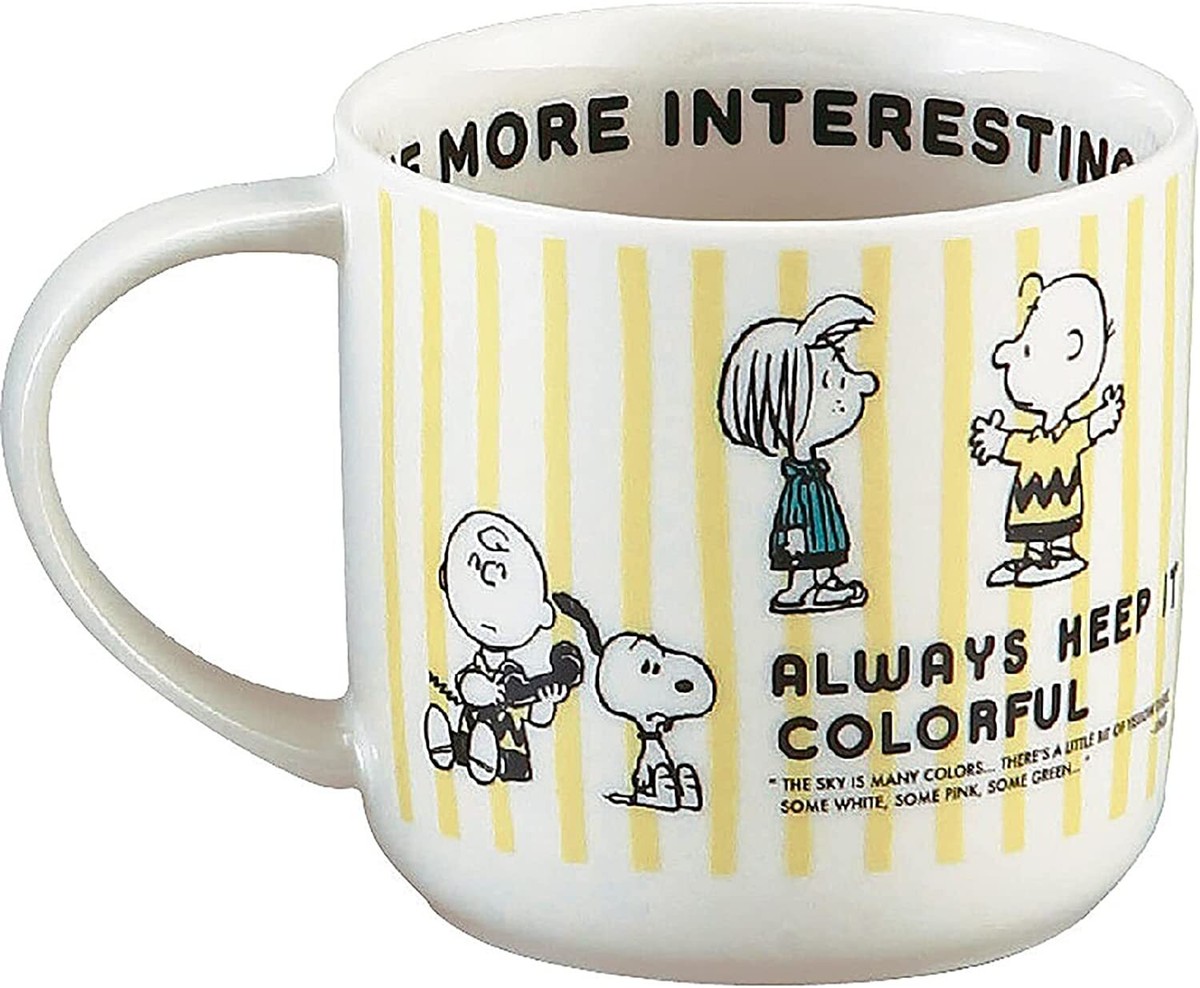 PEANUTS Snoopy Pair Mug Cup Set 350ml Recycled Ceramic Color