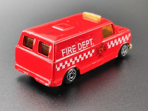 FURGONETA DE EMERGENCIA CONTRA INCENDIOS (1:64) RARA Hecha en China - Imagen 4 de 6