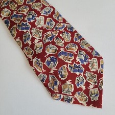 Vintage silk tie Burberrys of London presents pattern