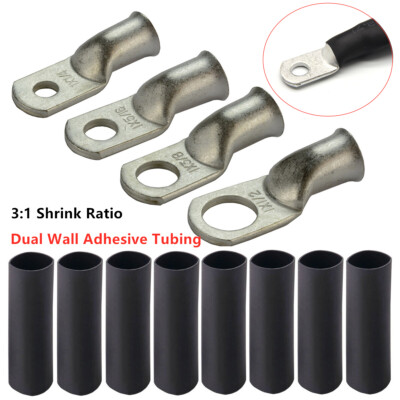 Cable Ends Lugs Car Auto PLug Copper Ring Terminals Solder Wire Connectors Kits