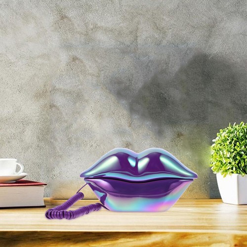 Charming Lip Phone Mouth Telephone Novelty Corded Landline Phone Desk - Zdjęcie 7 z 12