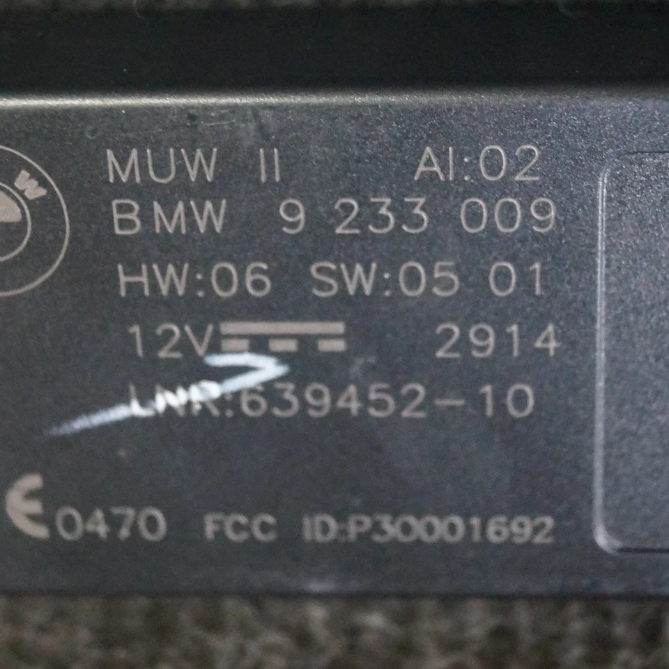 Modulo di controllo sirena allarme lato sinistro 2 Cabriolet ECU F23 9233009 - Immagine 2 di 3