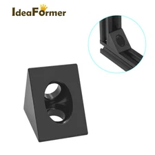 3D Printer Parts V-slot Black Angle Corner Connector 90 degree Angle Bracket.