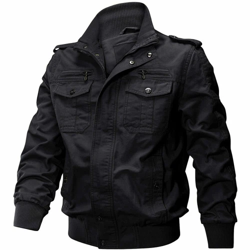 Herren MA-1 Bomberjacke Pilot Fliegermäntel Militär Cargo Jacke Jacken für Mann - Bild 2 von 26