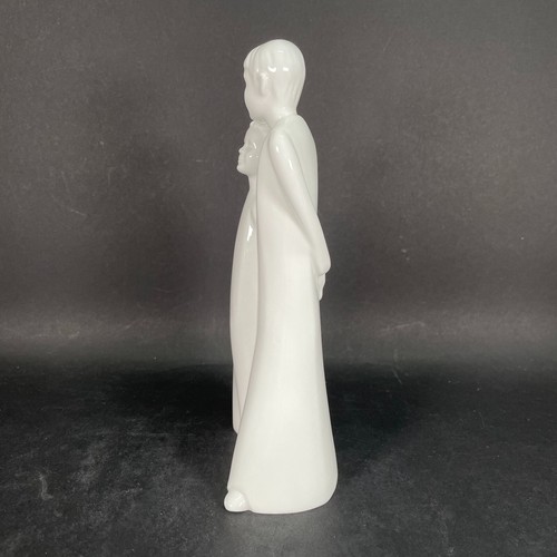 Estatuilla vintage 2003 COALPORT MOMENTS BROTHERS 7" porcelana de hueso blanco - Imagen 2 de 10