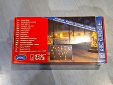 KONSTSMIDE 200 ICICLE LiGHTS - White Hanging - Bulbs not LEDs - In/Outdoor - 5m