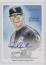 2010 Topps National Chicle Auto Topps Back 1/1 Gordon Beckham #NCA-NoN Auto 3h9